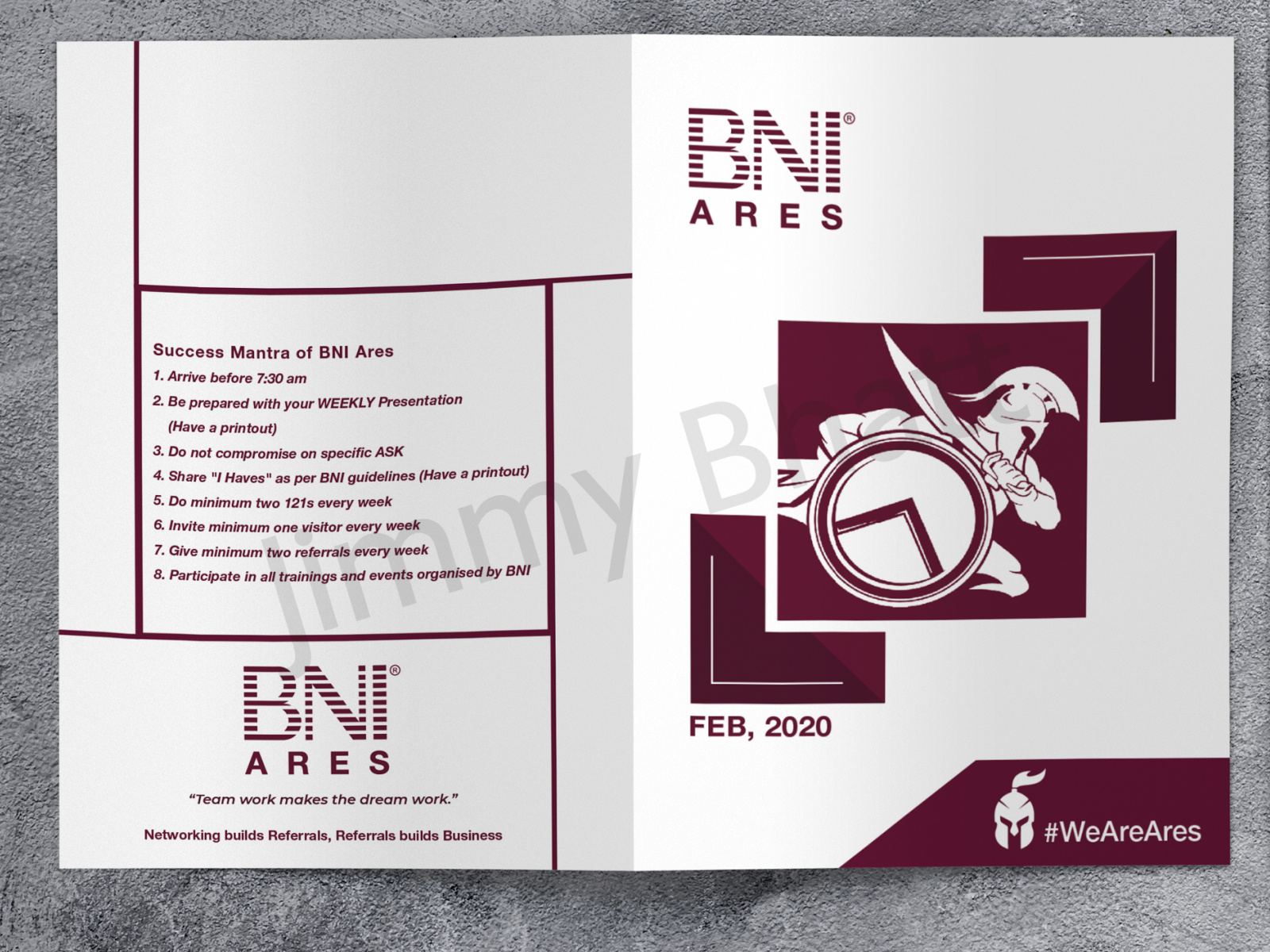 BNI Roster_Feb_2020 by Jimmy Bhatt on Dribbble