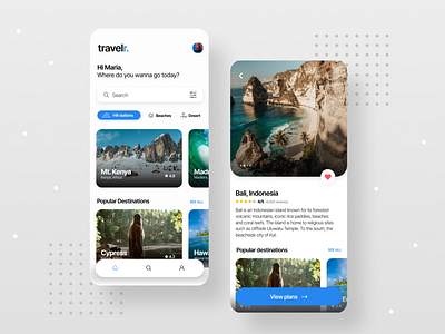 Travelr App Design