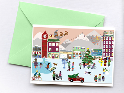 Label Worx Holiday 2019 Gift Set card design design illustration
