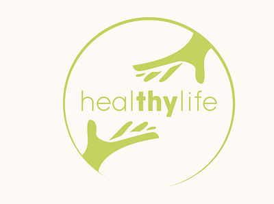 HealTHYlife Logo branding design health illustration logo typography