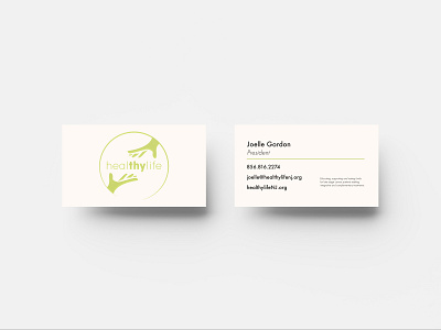 HealTHYlife Business Card branding business card business card design design illustration logo