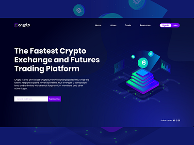 Crypto Currency Landing Page
