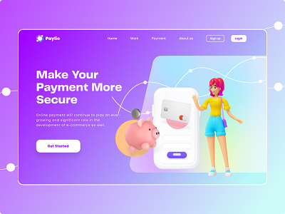 Paylio - Landing Page adobe xd app design app ui awesome landing page design figma illustration landing page ui ui design ui ux design user flow user interface design web design web ui website