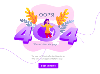 404 Error page design app design app ui design graphic design illustration landing page landing page design ui ui design user interface design web design website design