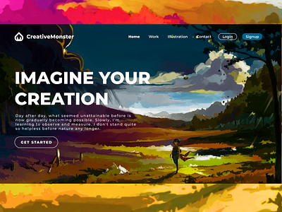 Creative Monster - Landing Page Design