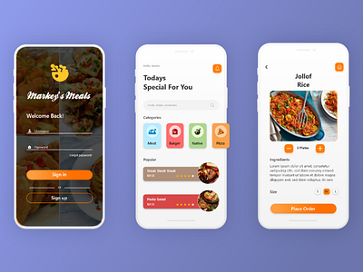 Food Delivery App UI