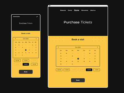 Booking & Ticketing Page