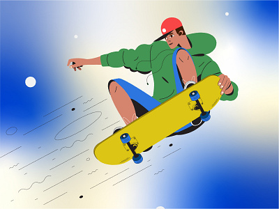 Skater illustrator skate skateboard skater
