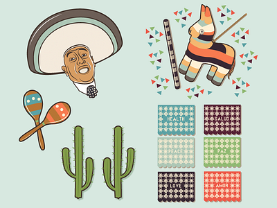 Mariachi Icons icons illustration