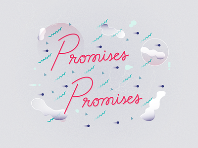 Promises Promises 80s handlettering type