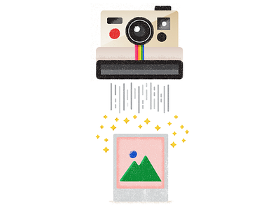 Polaroid illustration picture polaroid