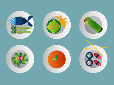 Healthy Meals food illustration