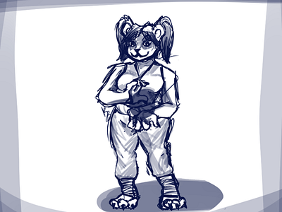 Pandaren warmup design illustration