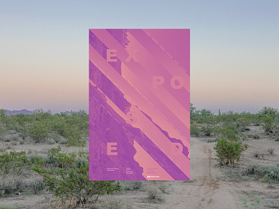 EXPOSED desert exposed monica mazur poster visual communication