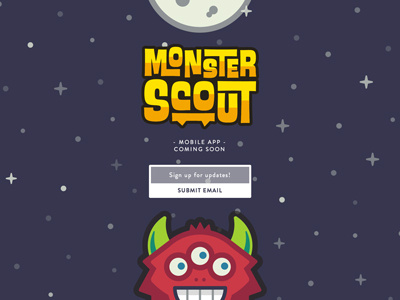 Monster Scout Landing Page