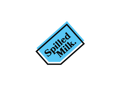 Spilled Milk carton logo milk monica mazur