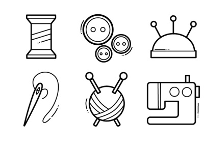 Hand made Icons handmade illustration