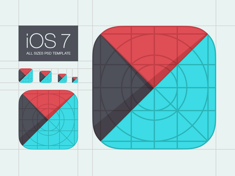 Template for iOS 7 App Icons by M18 on Dribbble