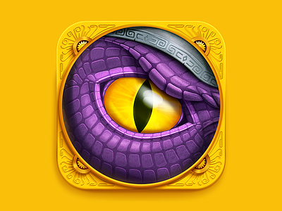 Dragon Eye iOS Icon dino dinosaur dragon eye icon icons ios ipad iphone reptile tribe