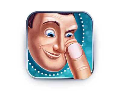 Face Replace iOS Icon booth character face finger icon illustration ios m18 replace swap