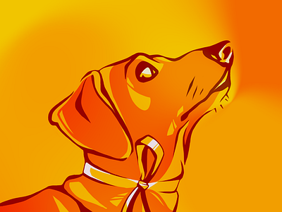 Dog Portrait design gradient gradient color gradient design gradients illustration procreate procreate app procreate art