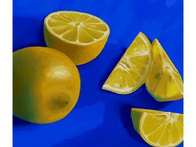 Food paint - lemons