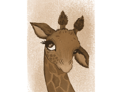 Giraffe illustration procreate procreate app