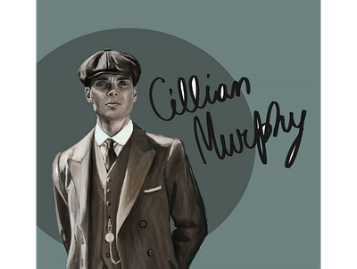 Cillian Murphy Portrait illustration portrait