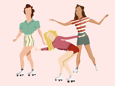 Sk8ter Girls characters girls illustration skate