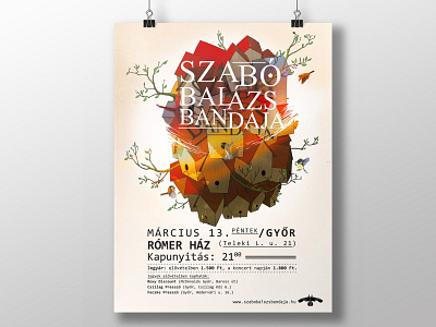 Szabó Balázs Bandája concert poster bird design illustraion illustration illustration art poster poster art