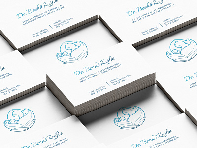 Dr. Benkő Zsófia Logo and business card business card design logo logo design