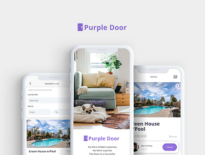 Purple Door Application, UX/UI Design brand design design illustraion illustration illustrator interaction design typography ui ux visual design