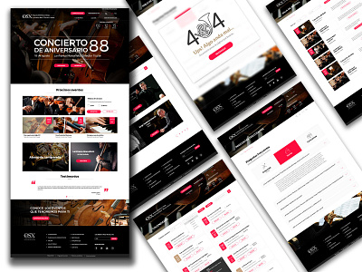 Website Orquesta ui ux web