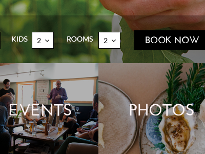 Comp Preview book button design events farm hotel photos preview site web website