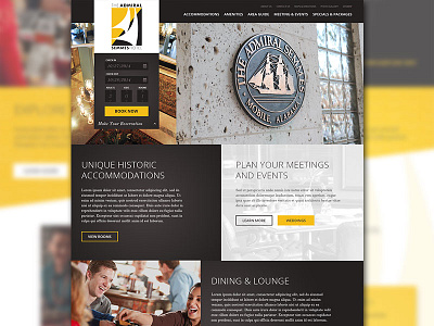 Responsive Hotel Website Design book button design hotel layout photoshop responsive ui website