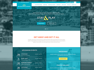 Hotel Responsive Design Comp design development events hotel layout overlay responsive website