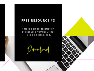 Free Resource Section branding button design layout resource responsive ui website