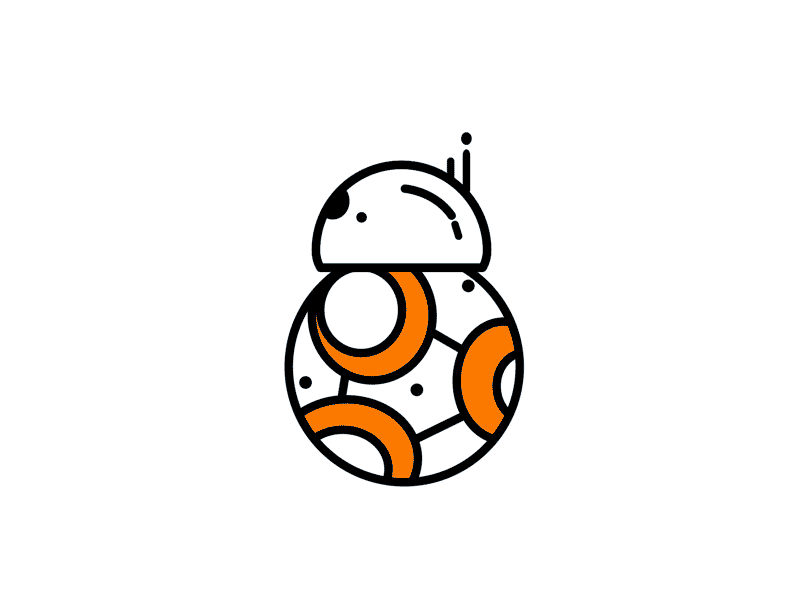 Breezy BB8 after effects animation bb8 design illustration motion graphics vector