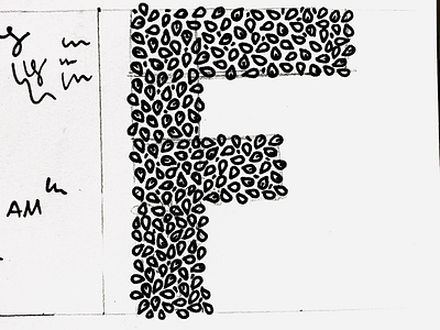 F alphabet design drawings graphic design hand drawn illustration lettering sketch type
