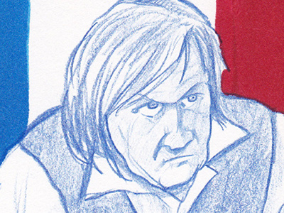 Just Depardieu It actor france gérard depardieu illustration sketch