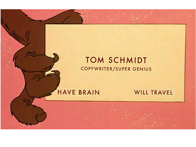 My Card brain business card wile e. coyote