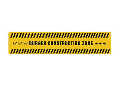 Burger Construction Zone burger city construction hand built burgers restaurant signage