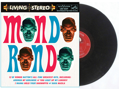 Mondo Rondo album album art design lp music rondo hatton stereo