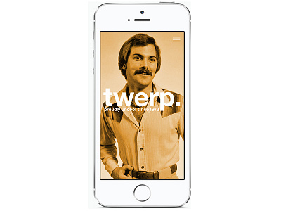 Twerp: The App 1970s app design identity not cool twerp