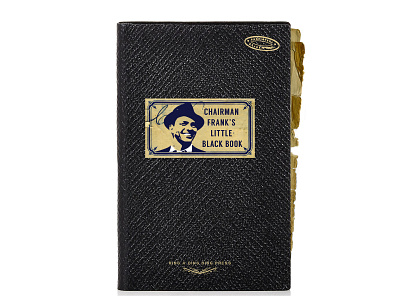 Chairman Frank’s Little Black Book book book cover chairman of the board design frank sinatra graphic design logo old blue eyes