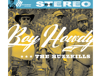 Boy Howdy and the Buzzkills album album cover album cover design design graphic design logo music musicians typography