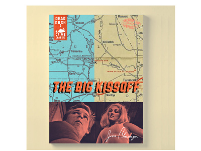 “The Big Kissoff” Book Cover book book cover book cover design cover design design dime novel graphic design logo map novel pulp fiction pulp novel typography