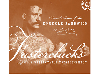 Fustercluck’s Bar and Grill bar branding design graphic design logo restaurant sandwich typography