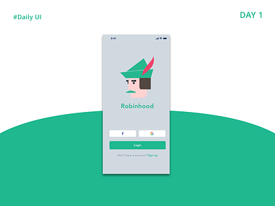 Daily UI_#1_Signup app daily ui challenge design illustration signup page ui
