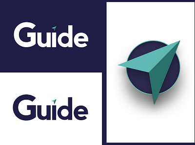 Guide Logo Design brand design branding illustration logo minimal typography